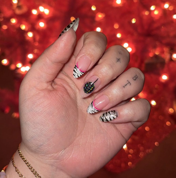 Holiday nail art